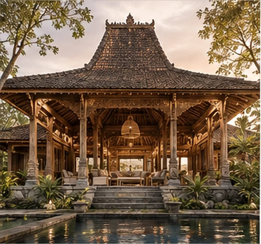 Traditional Indonesian Joglo roof — illustrative image